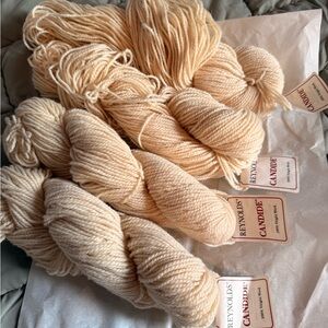 4 Skeins of Reynolds Candide Cream Yarn